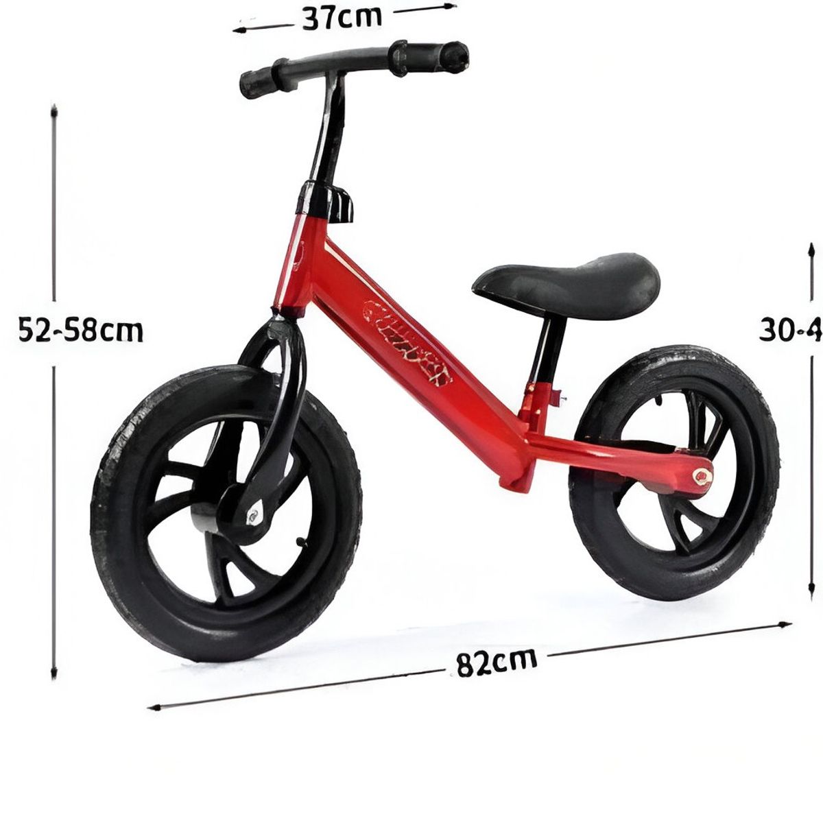 GENERICO - Bicicleta de equilibrio Rin 10,5 niños de 1 a 5 años ROJA