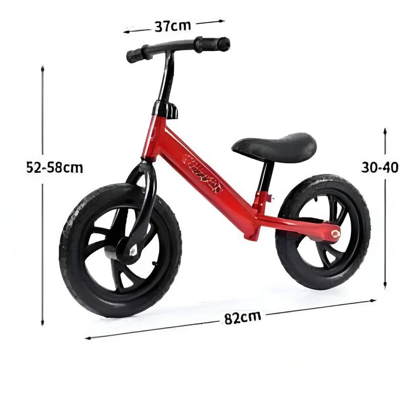 GENERICO - Bicicleta de equilibrio Rin 10,5 niños de 1 a 5 años ROJA