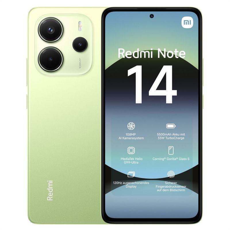 XIAOMI - Celular Xiaomi Redmi Note 14 Dual Sim 256GB /8GB 6.67'', Vrd