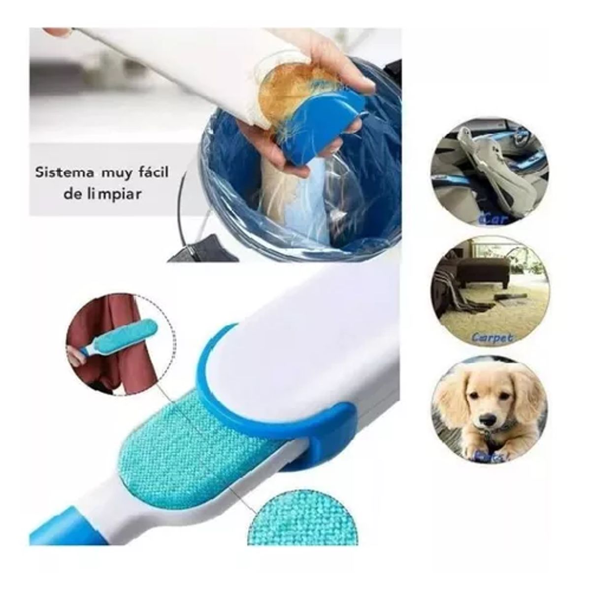 GENERICO - QUITA PELOS DE MASCOTAS  PARA MUEBLES