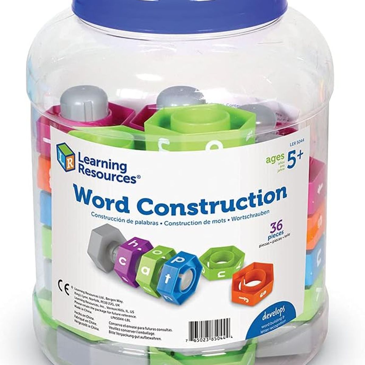 JUGANDO Y EDUCANDO - Juego Construcción De Palabras 36 Piezas Montessori Niños