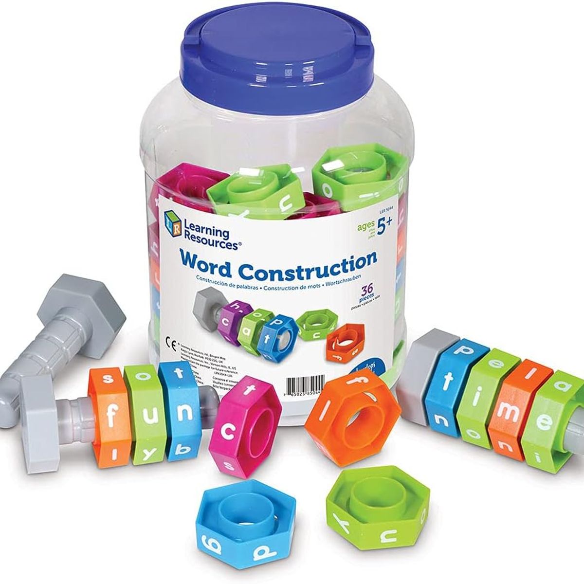 JUGANDO Y EDUCANDO - Juego Construcción De Palabras 36 Piezas Montessori Niños