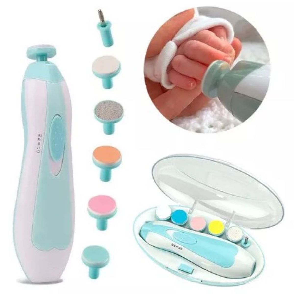 ZHOPI CO - Lima De Uñas Para Bebes Pulidor Electrico Silencioso