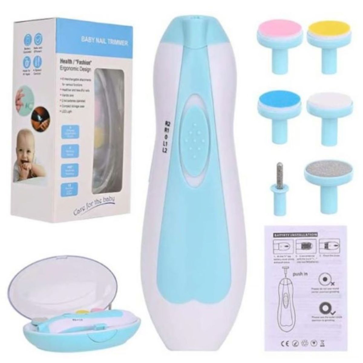 ZHOPI CO - Lima De Uñas Para Bebes Pulidor Electrico Silencioso