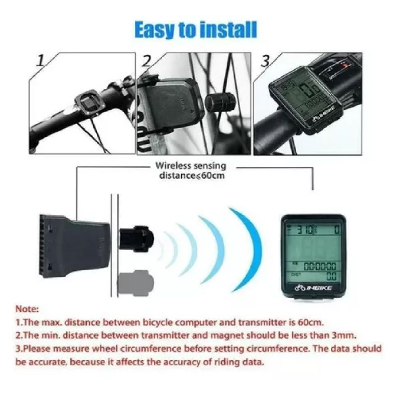 GENERICO - VELOCIMETRO DIGITAL INALAMBRICO VLZ-324