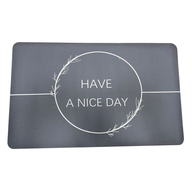 GENERICO - Tapete Antideslizante Gris Para Baño Ultra Absorbente 48cm  78cm