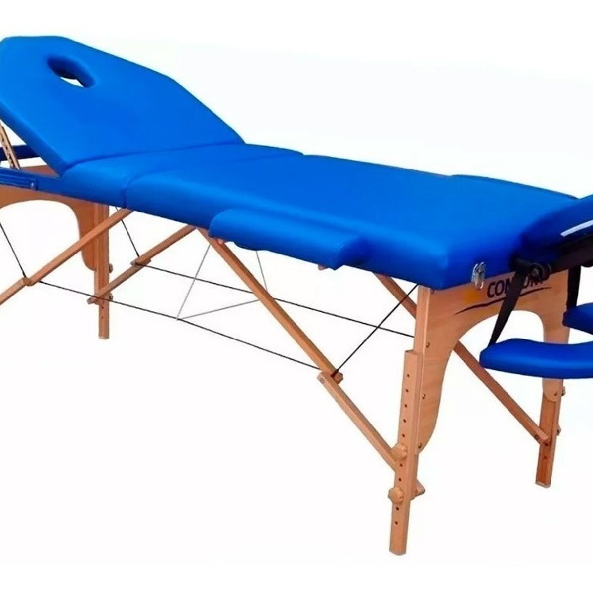 NANOFORT - Camilla De Masaje Plegable Profesional Con Altura Regulable Y Respaldo Reclinable Ideal Para Kinesiólogos,... Azul