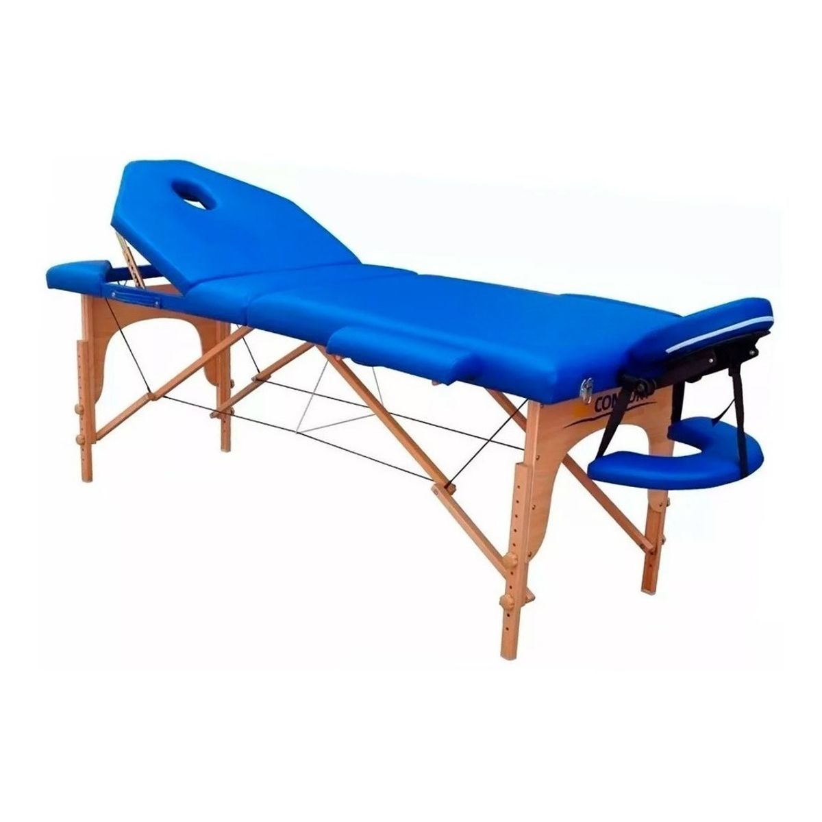 NANOFORT - Camilla De Masaje Plegable Profesional Con Altura Regulable Y Respaldo Reclinable Ideal Para Kinesiólogos,... Azul