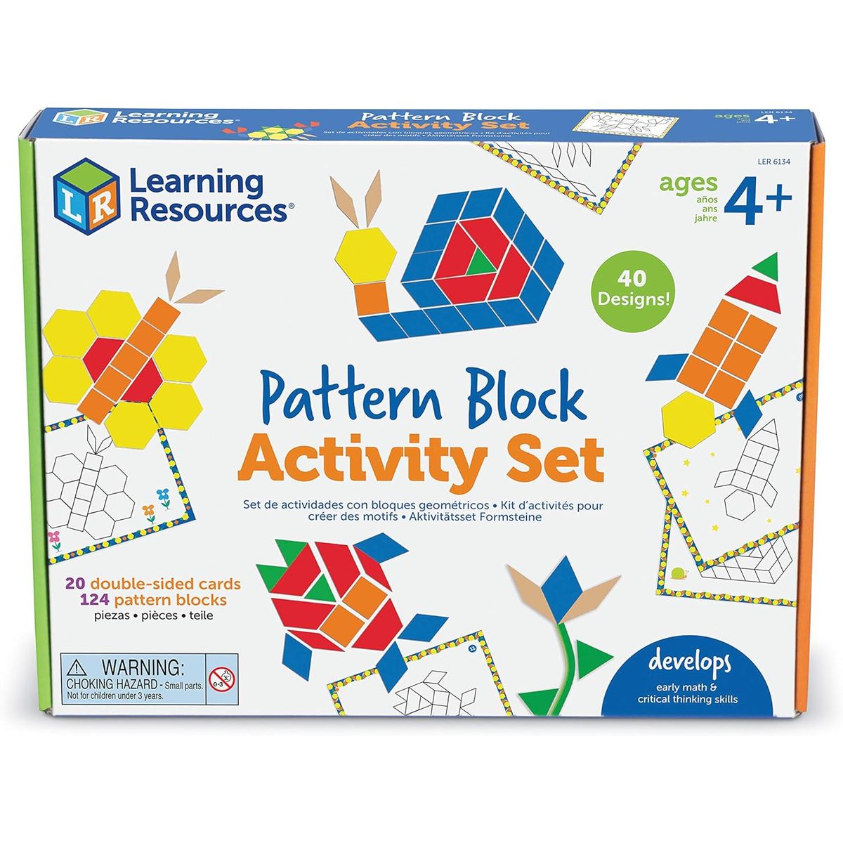 JUGANDO Y EDUCANDO - Juego Didáctico Bloques Patrones Geométricos Para Niños