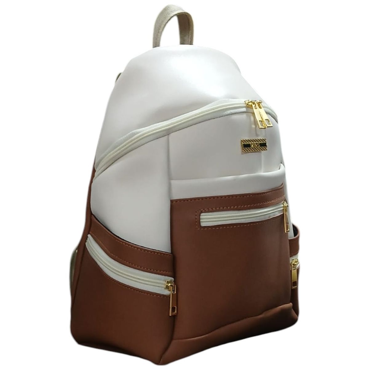 GENERICO - Bolso morral dama erika vainilla y  miel.---