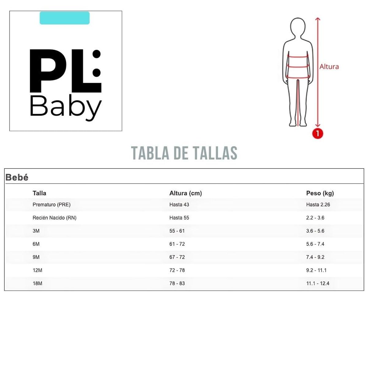 AMERICAN GENERICS - Conjunto 4 PCS Ropa Para Bebe Niña PL Baby Algodon Mameluco