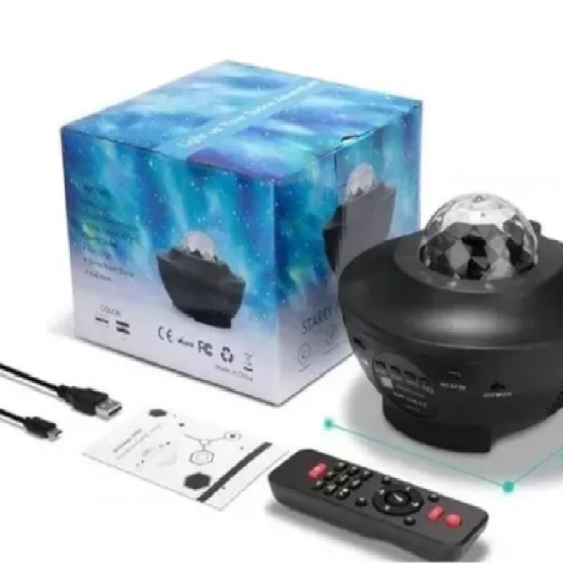 GENERICO - PROYECTOR DE LUZ LED NEBULOSA BLUETOOTH USB CONTROL INCLUIDO V-51