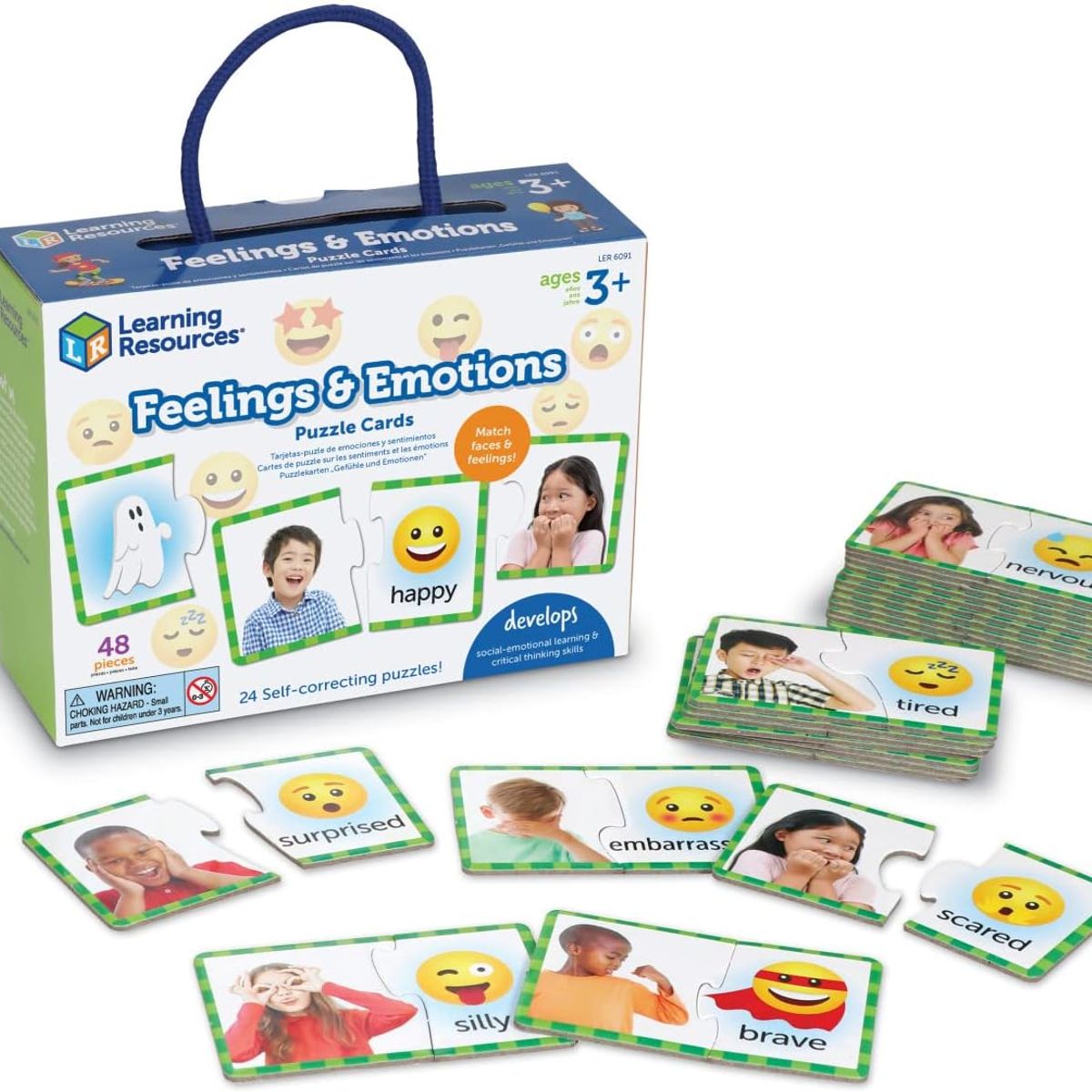 JUGANDO Y EDUCANDO - Rompecabezas Didáctico Sentimientos Y Emociones Para Niños