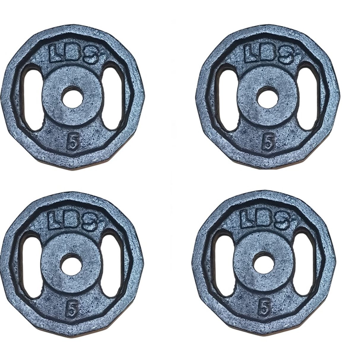 GENERICO - 20 LBS EN DISCOS (4 discos de 5 lbs) - MEDIDA ESTÁNDAR