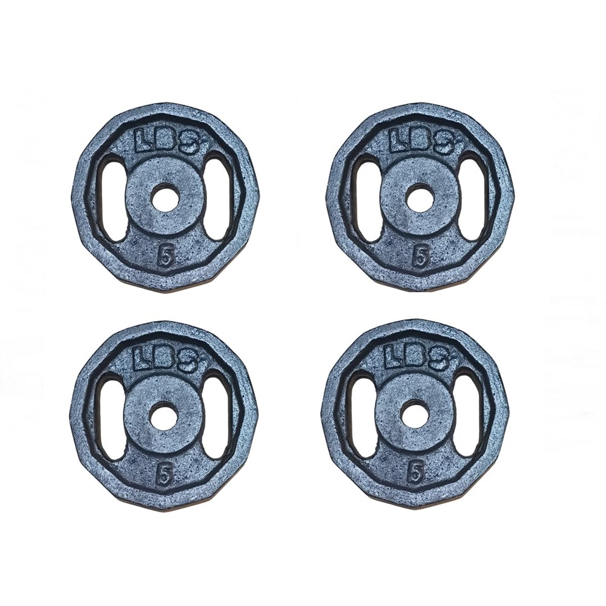 GENERICO - 20 LBS EN DISCOS (4 discos de 5 lbs) - MEDIDA ESTÁNDAR