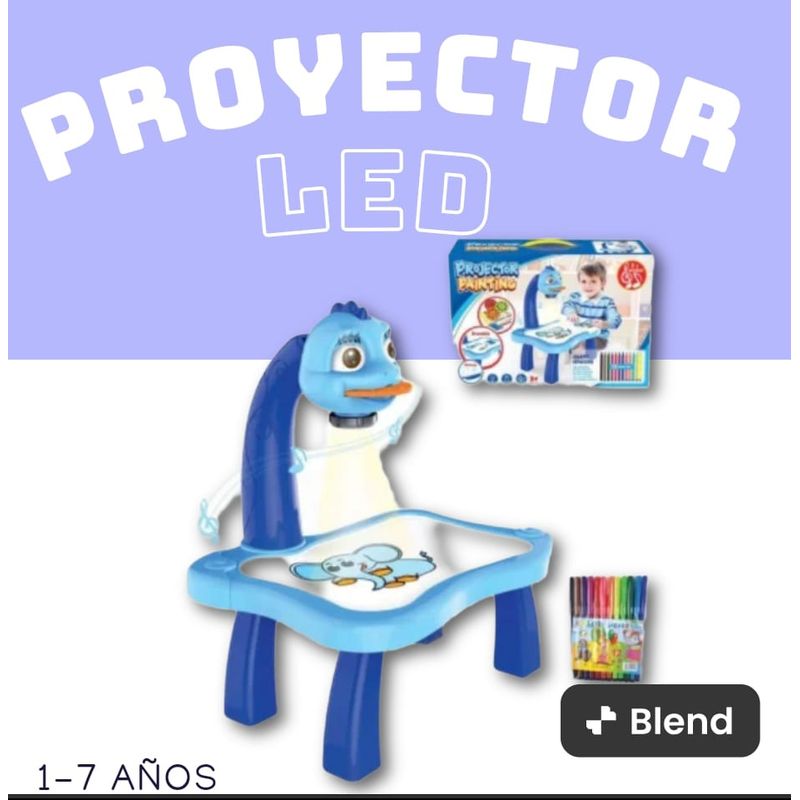 GENERICO - Mesa Creativa proyector para dibujo AZUL
