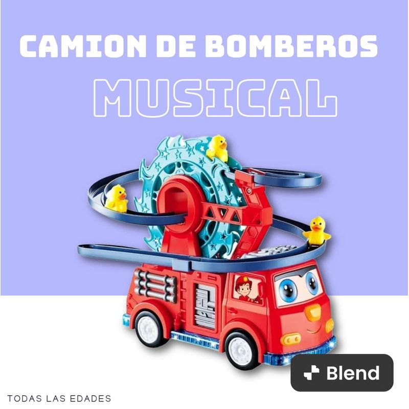 GENERICO - Carro de Bomberos con Patitos