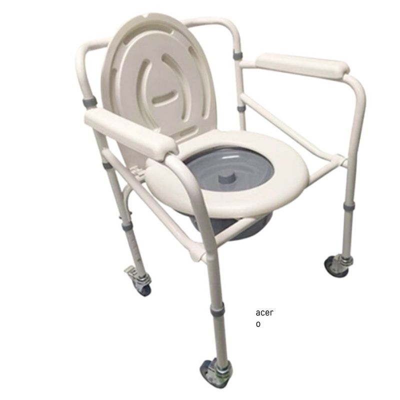 GENERICO - Silla sanitaria con o sin rodachinas Acero