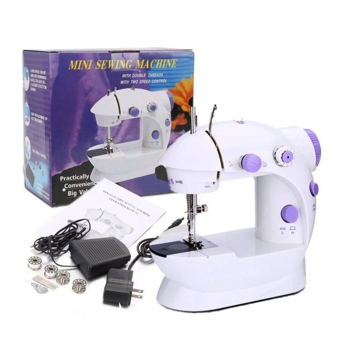 GENERICO - Mini Máquina de Coser Eléctrica Portátil - Fácil y Compacta