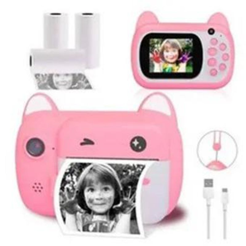 Cámara Instantánea Infantil – Cámara De Fotos Para Niños, Fácil De Usar, Resistente Y Divertida, Perfecta Para Pequeños Fotógrafos