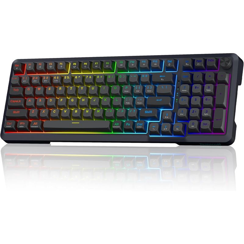 REDRAGON - Teclado Redragon Mecánico Gamer K688GB Bragi Pro Bluetooth