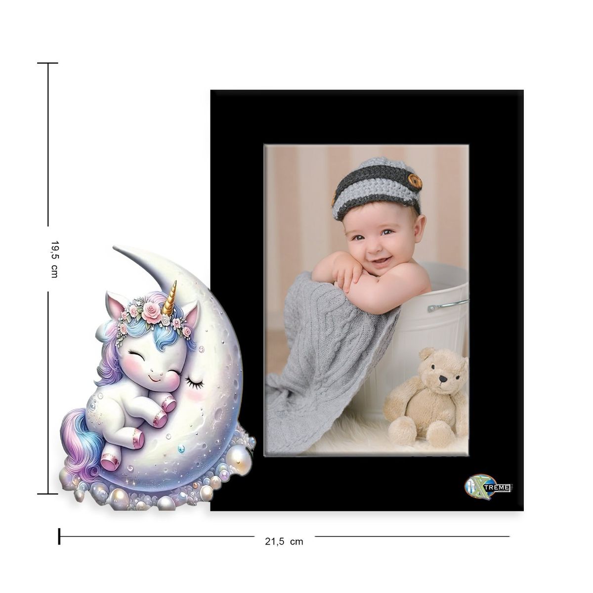 XTREME - Portarretrato  Kids-AN18 21.5cm x 19.5cm Color Negro