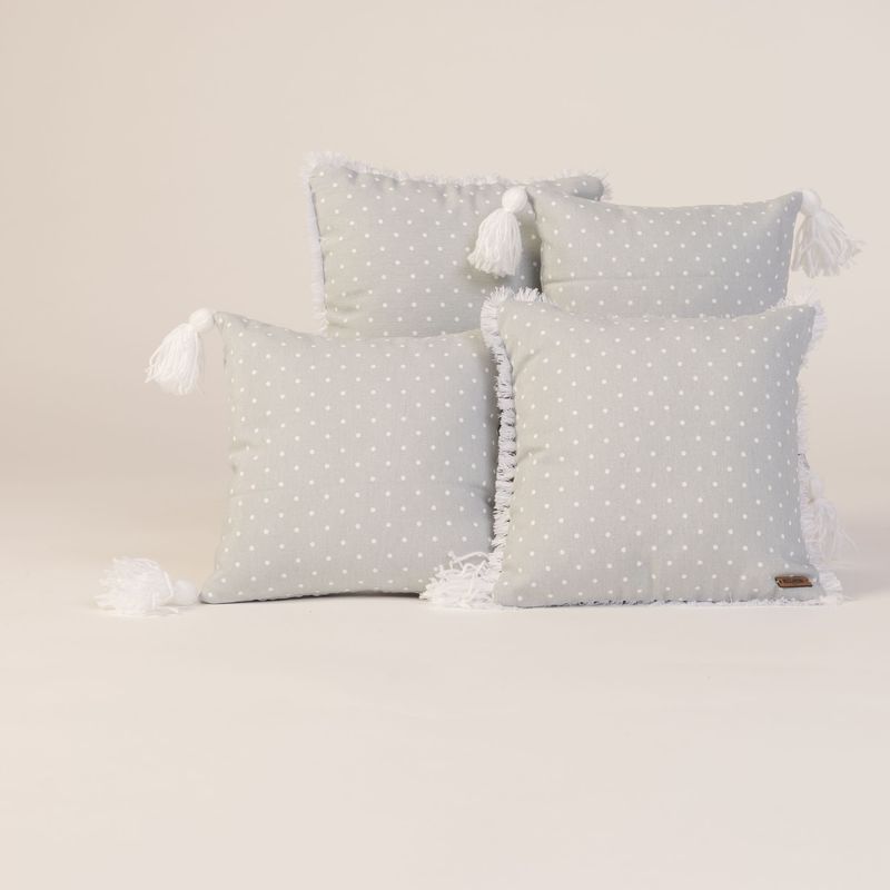 NOSSARENA - Set x 4 Cojín infantil gris 25x25cm