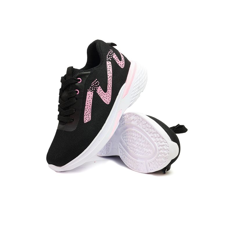 GENERICO - Tenis Niñas Negro por Rosa INCO EVA003