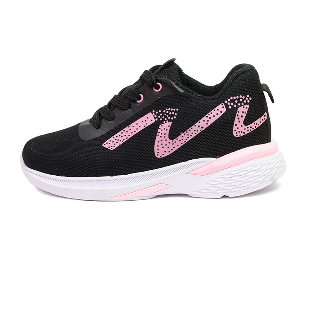 INCO - Tenis Niñas Negro por Rosa INCO EVA003