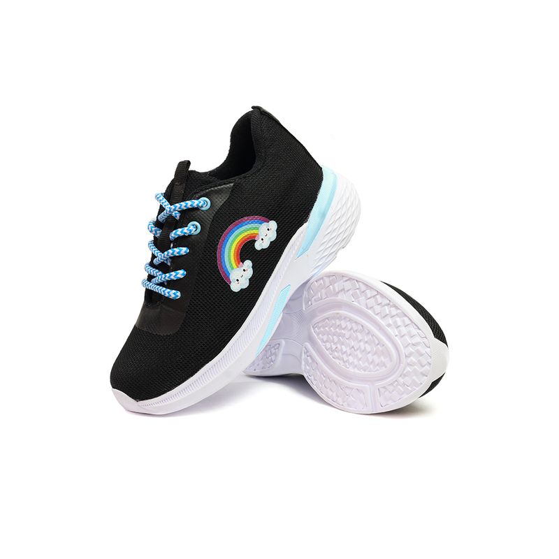 GENERICO - Tenis Niñas Negro INCO Arcoíris