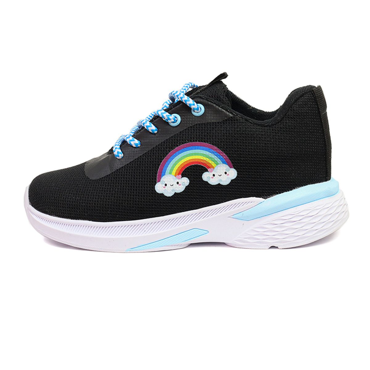 INCO - Tenis Niñas Negro INCO Arcoíris