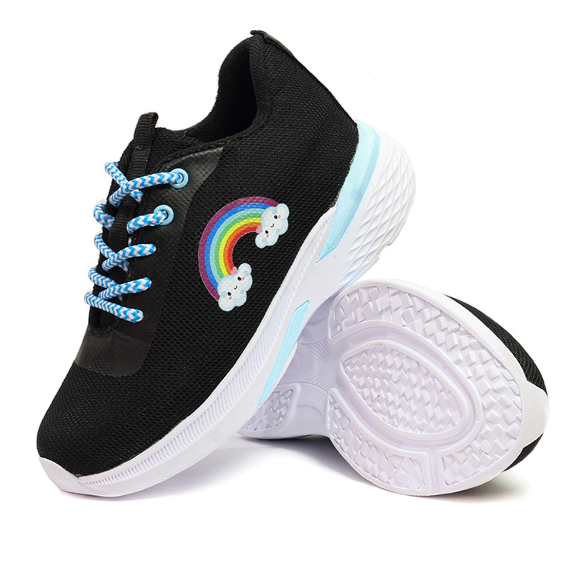 INCO - Tenis Niñas Negro INCO Arcoíris