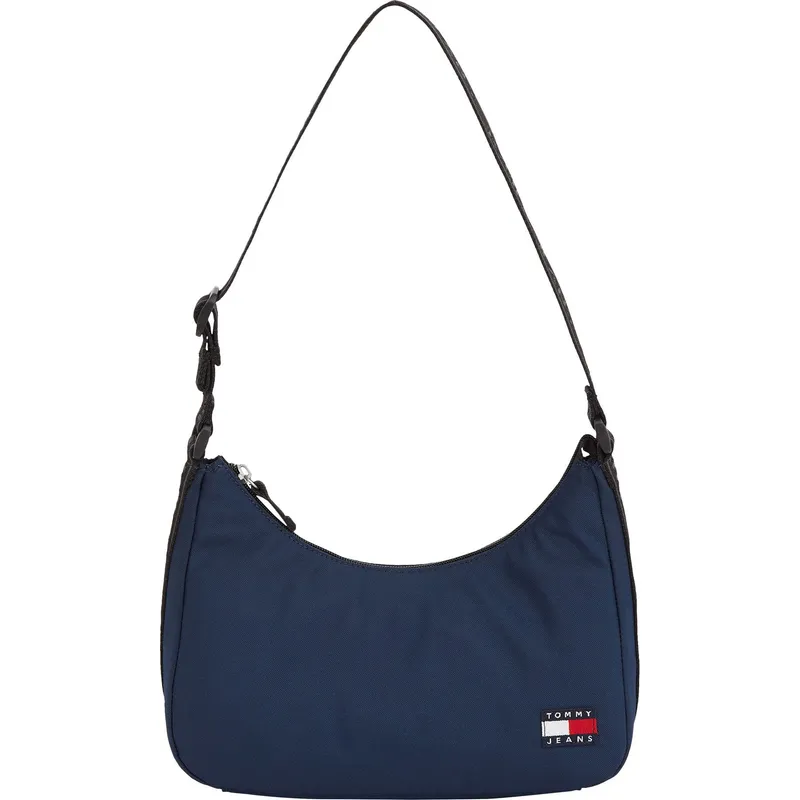 TOMMY HILFIGER - Bolso azul de hombro Essential con inscripción Tommy Hilfiger