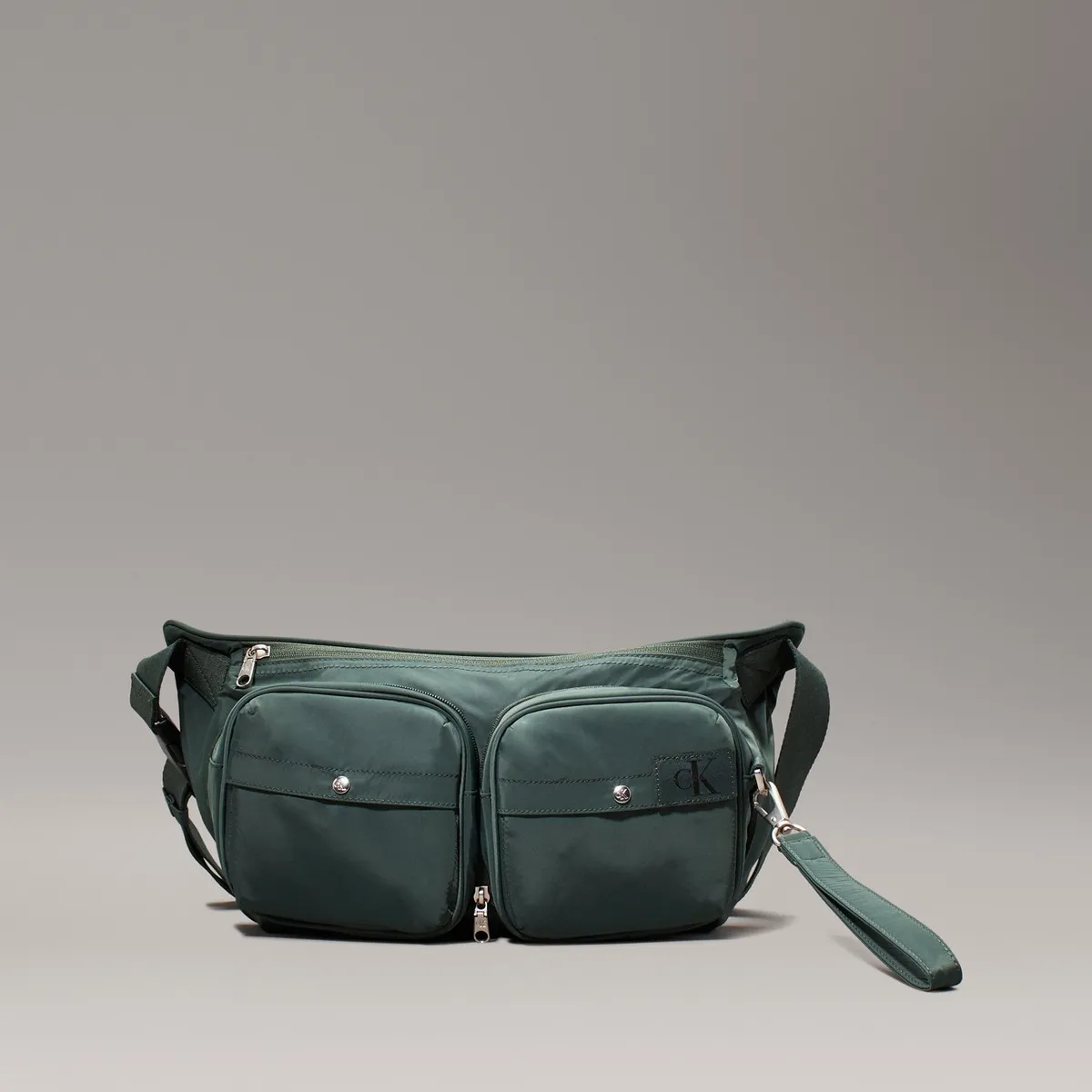 CALVIN KLEIN - Bolso verde cruzado 2 en 1 plegable Calvin Klein