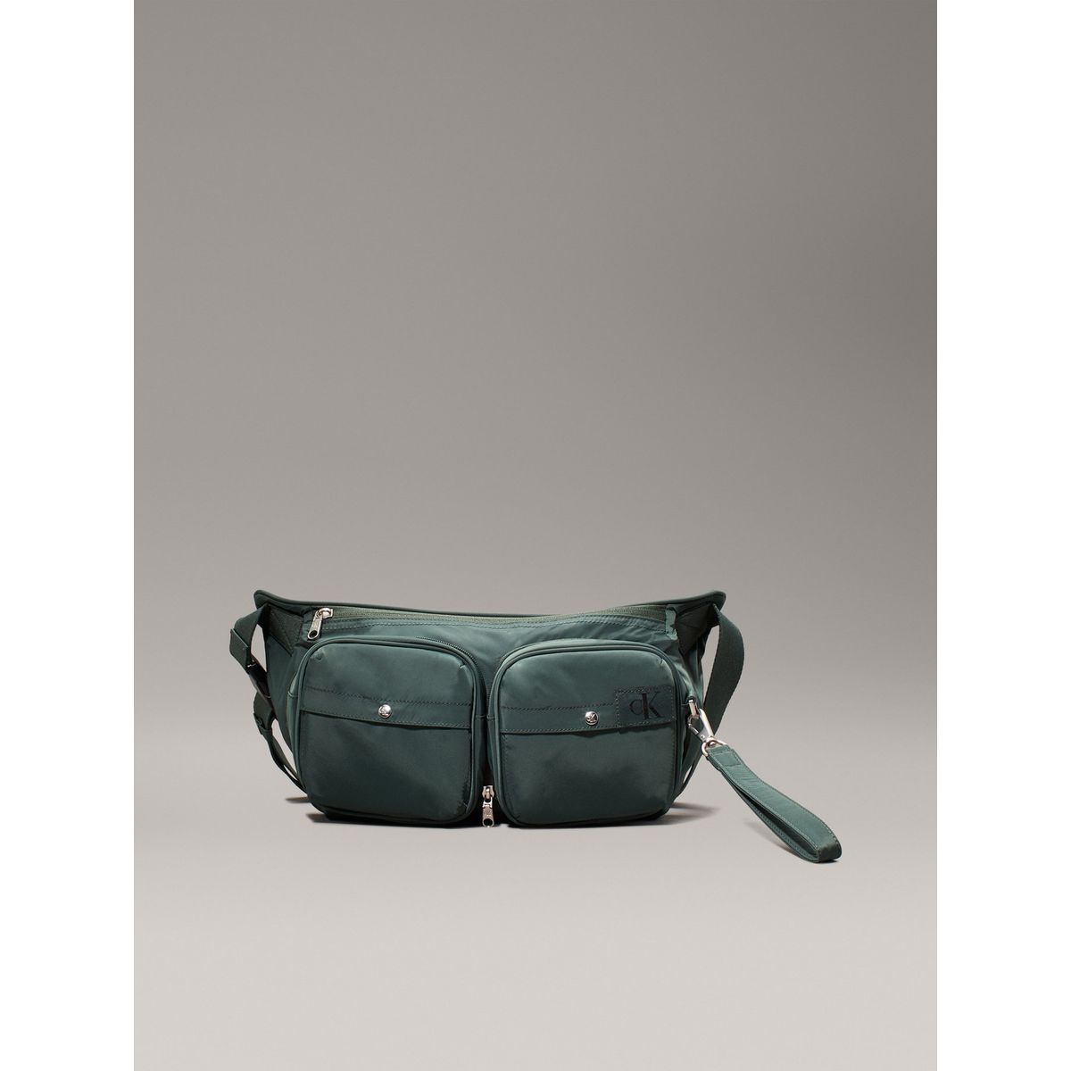 CALVIN KLEIN - Bolso verde cruzado 2 en 1 plegable Calvin Klein