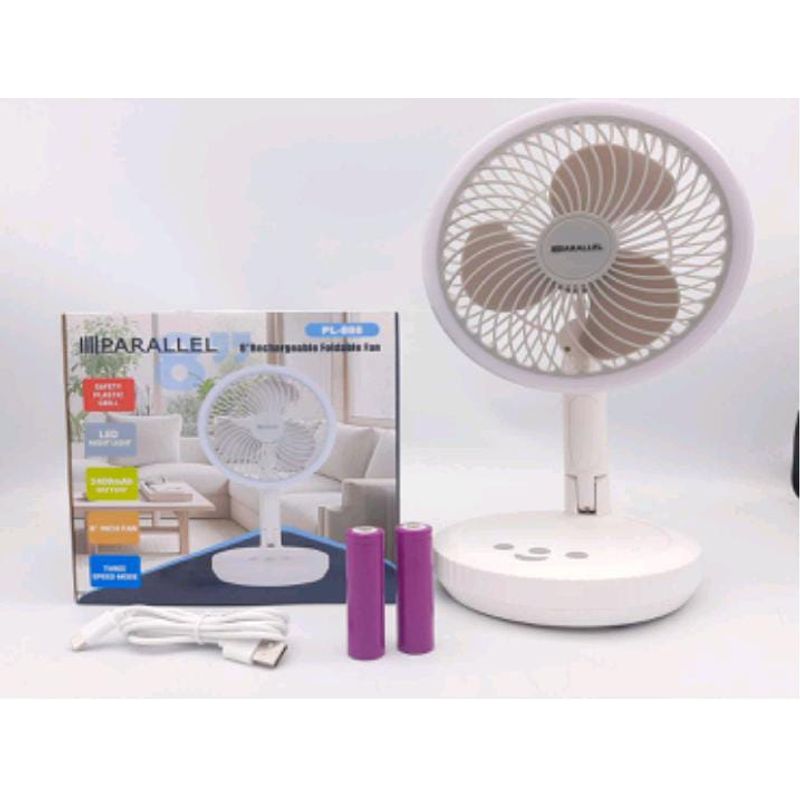 GENERICO - Ventilador Lampara Recargable 3 Velocidades