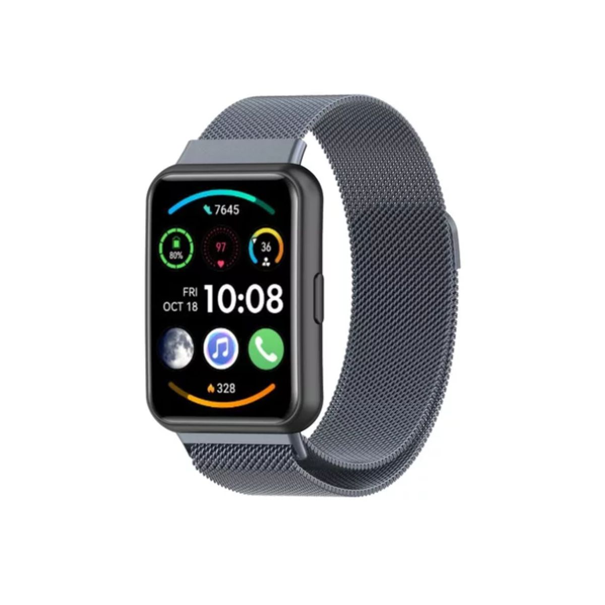 GENERICO - Correa Metálica Compatible Con Huawei Watch Fit 2