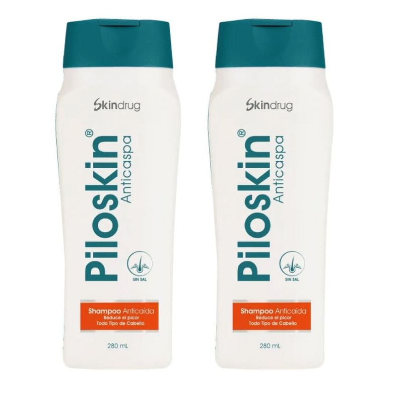 SKINDRUG - Piloskin Anticaspa y Anticaída 2 un. 20% dcto - Skindrug