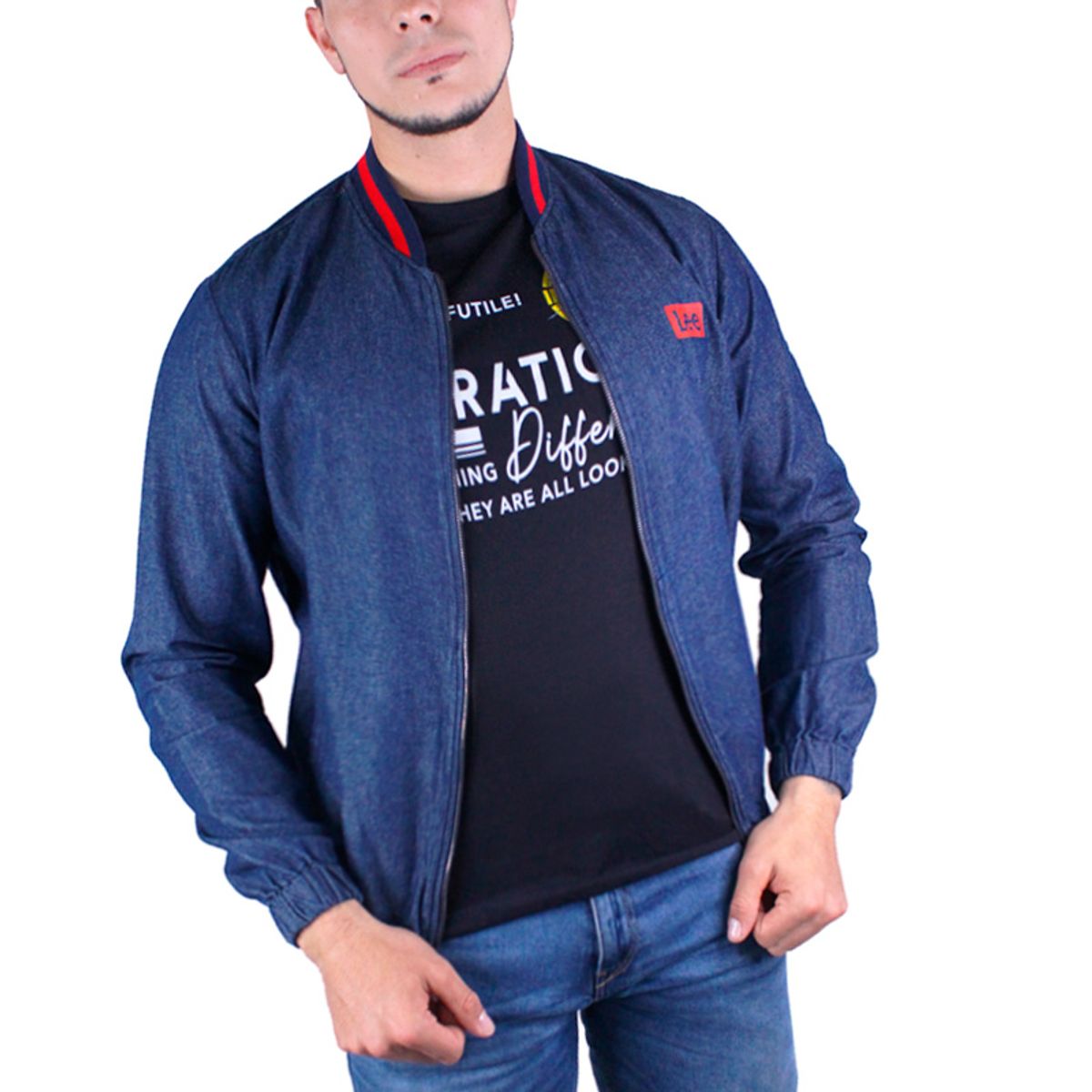 LEC LEE - Chaqueta Demin para hombre Lec Lee - ?ndigo Oscuro
