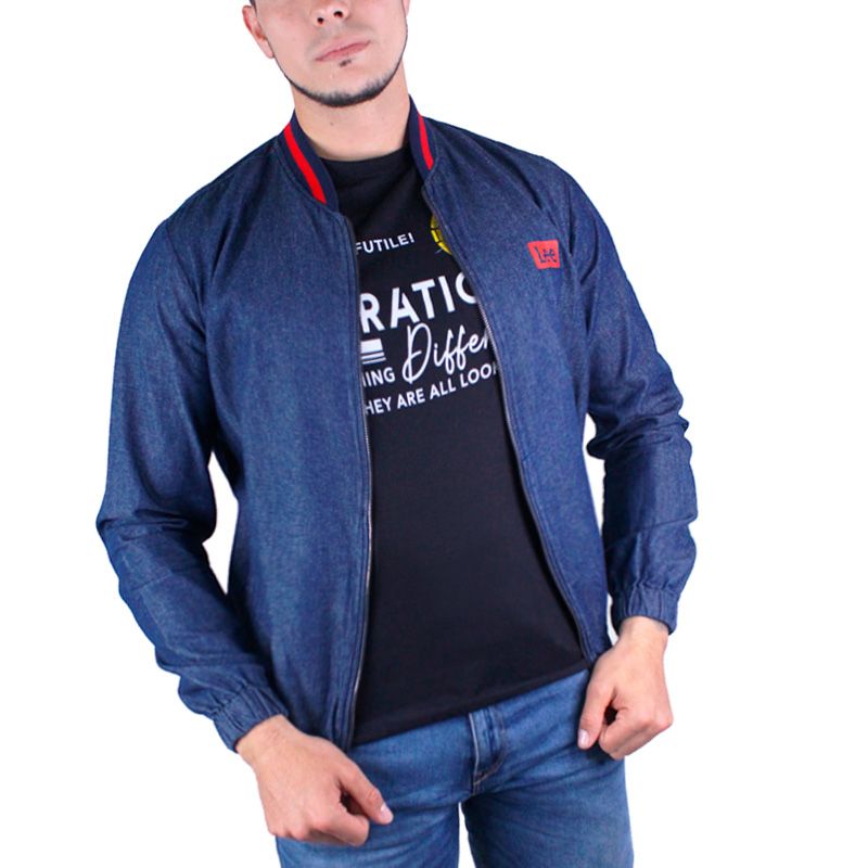 LEC LEE - Chaqueta Demin para hombre Lec Lee - ?ndigo Oscuro