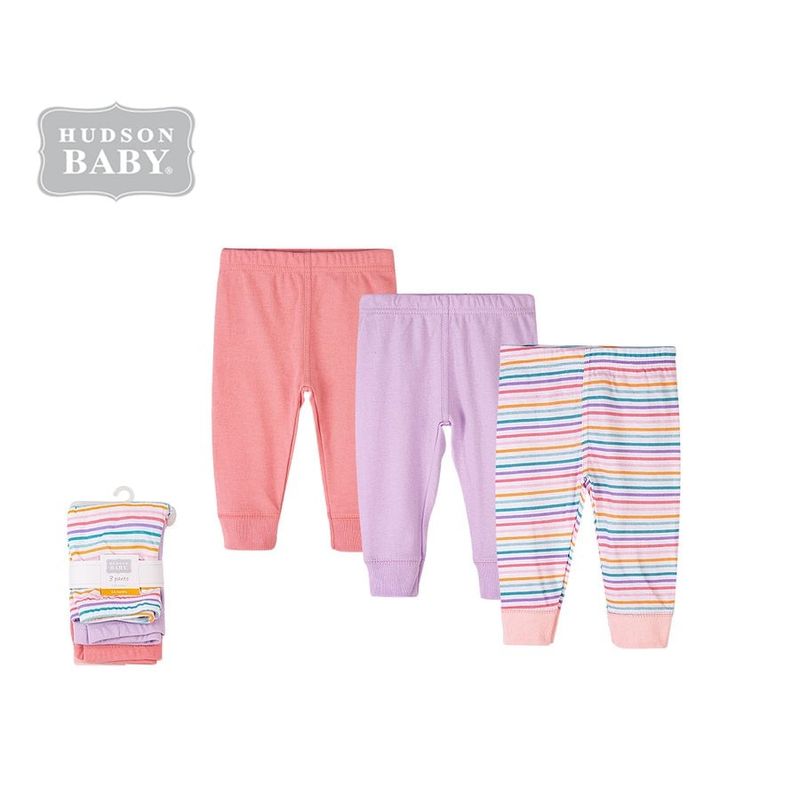 AMERICAN GENERICS - Set 3 PCS Pantalones Joggers HudsonBaby Ropa Bebe Niña