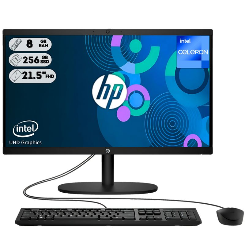 HP - TODO EN UNO HP INTEL DUAL CORE SSD 256GB RAM 8GB LED 22 FULL HD