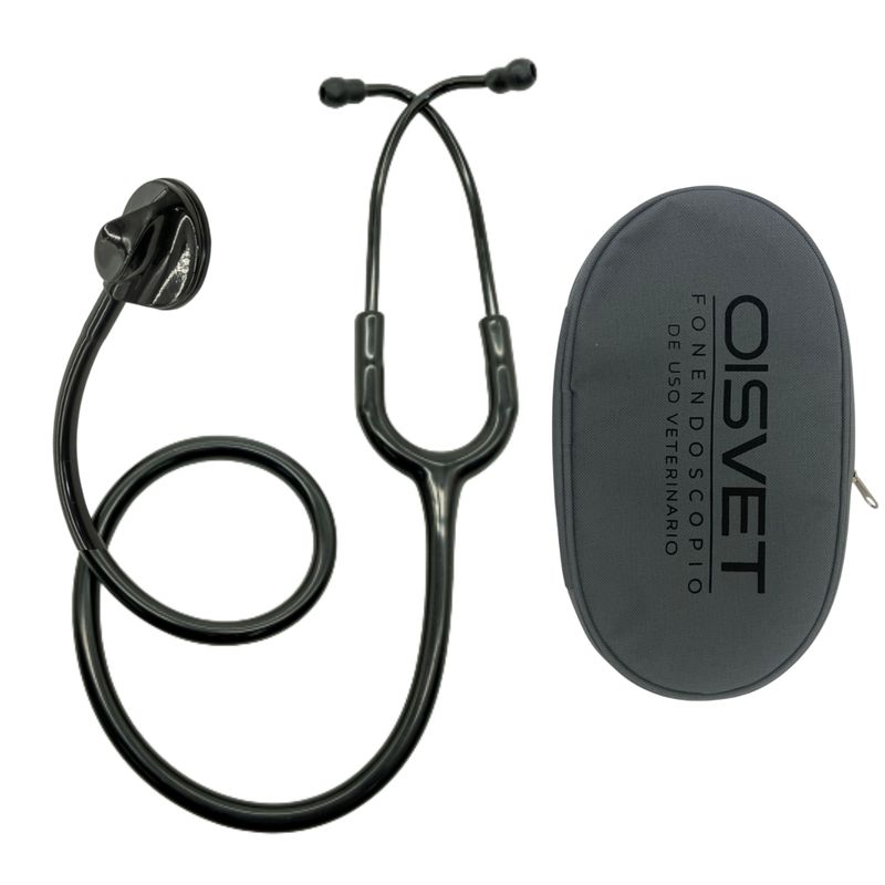 GMD - Fonendoscopio Veterinario OIS Color Negro + Estuche