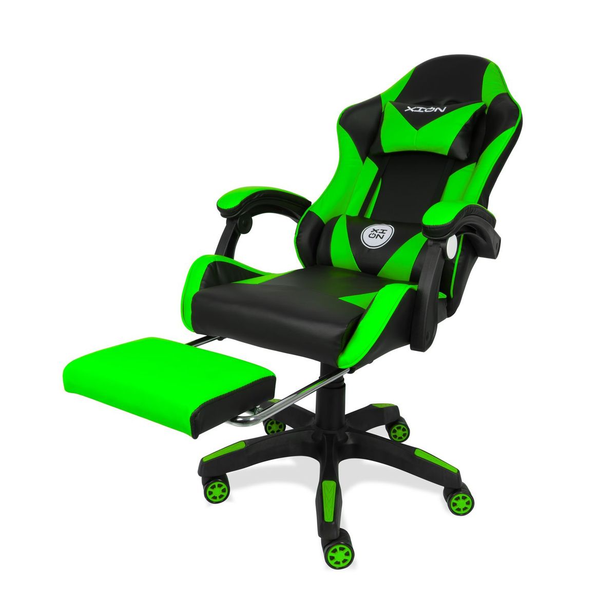GENERICO - Silla Gamer Titan Ergonómica con Masajeador y Reposapiés 135° Verde