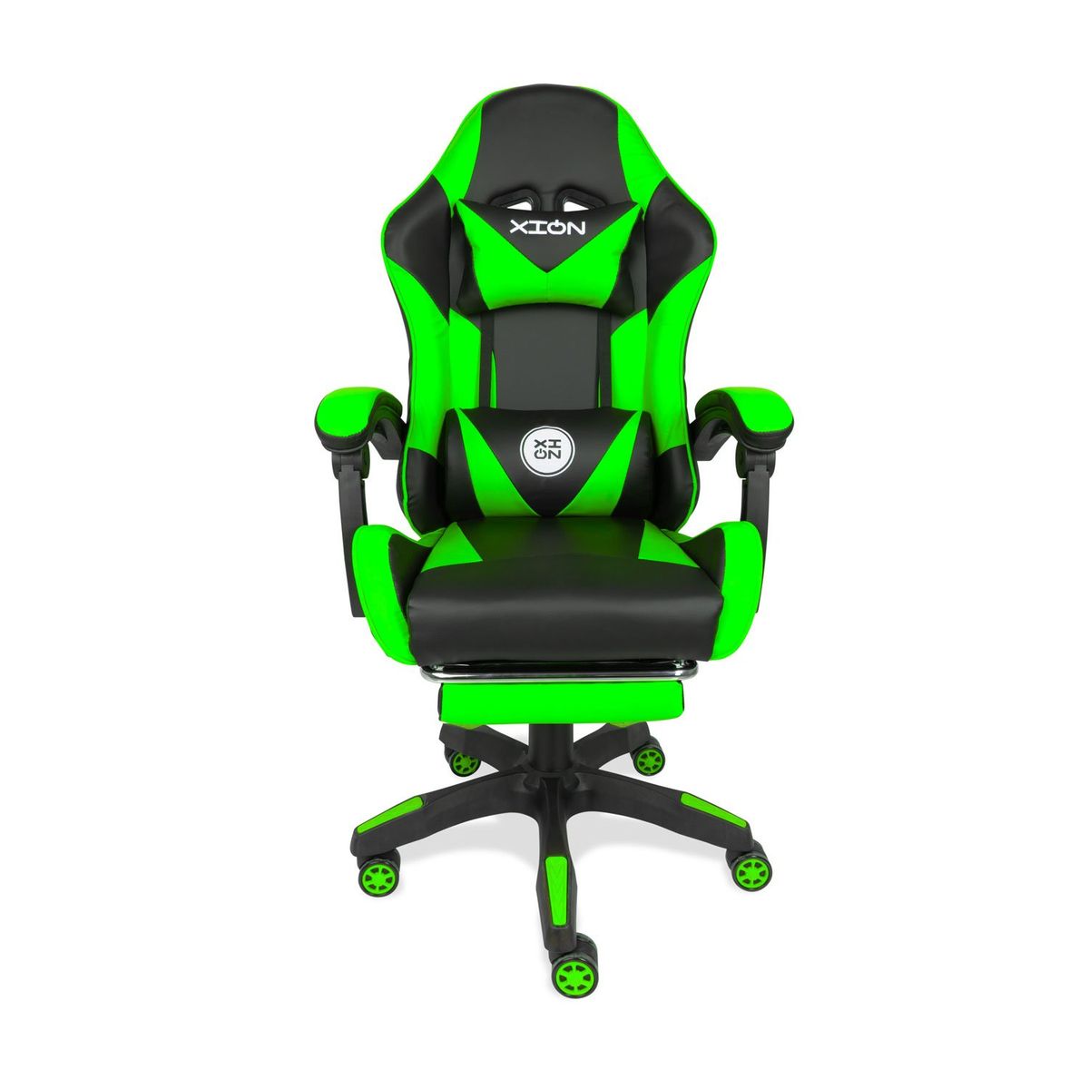 GENERICO - Silla Gamer Titan Ergonómica con Masajeador y Reposapiés 135° Verde
