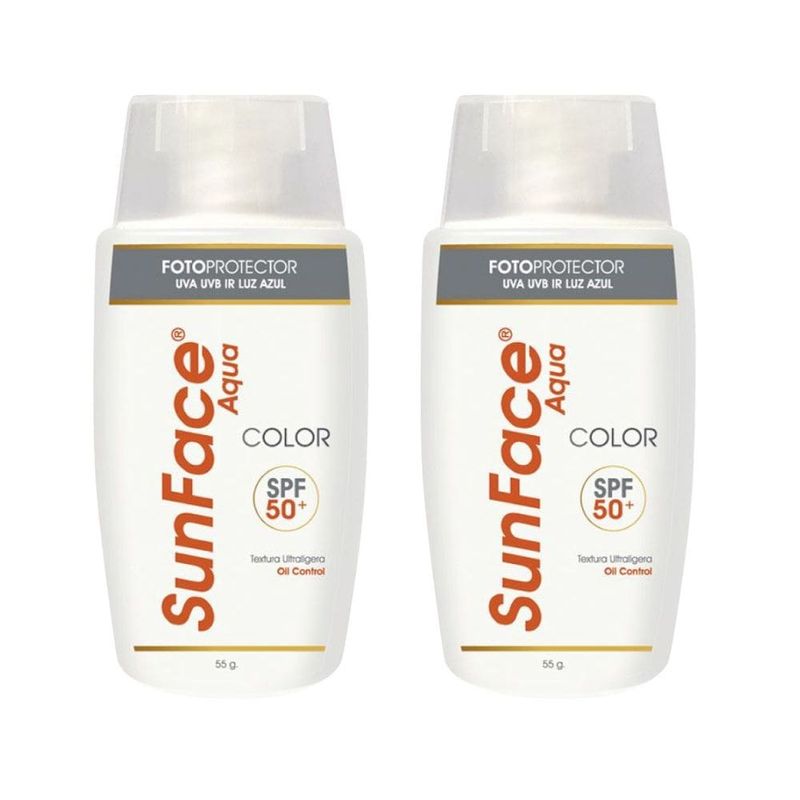 SKINDRUG - Sunface Aqua Color 2 un, 20% dcto - Skindrug