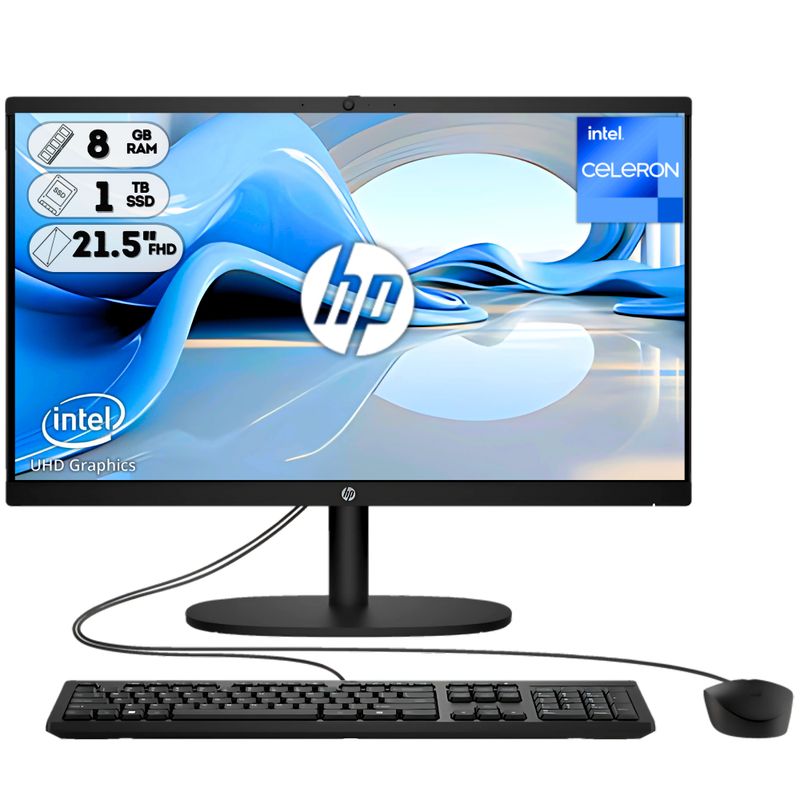HP - TODO EN UNO HP INTEL DUAL CORE SSD 1TB RAM 8GB LED 22 FULL HD