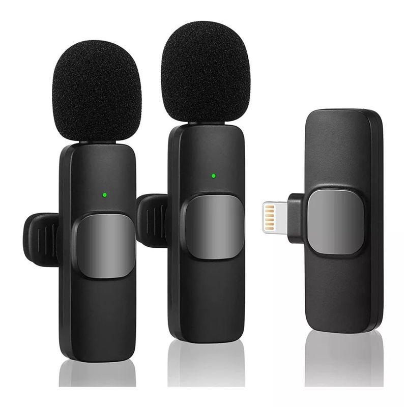 GENERICO - 2 Micrófonos Inalámbricos Solapa Bluetooth Entrada Tipo-c