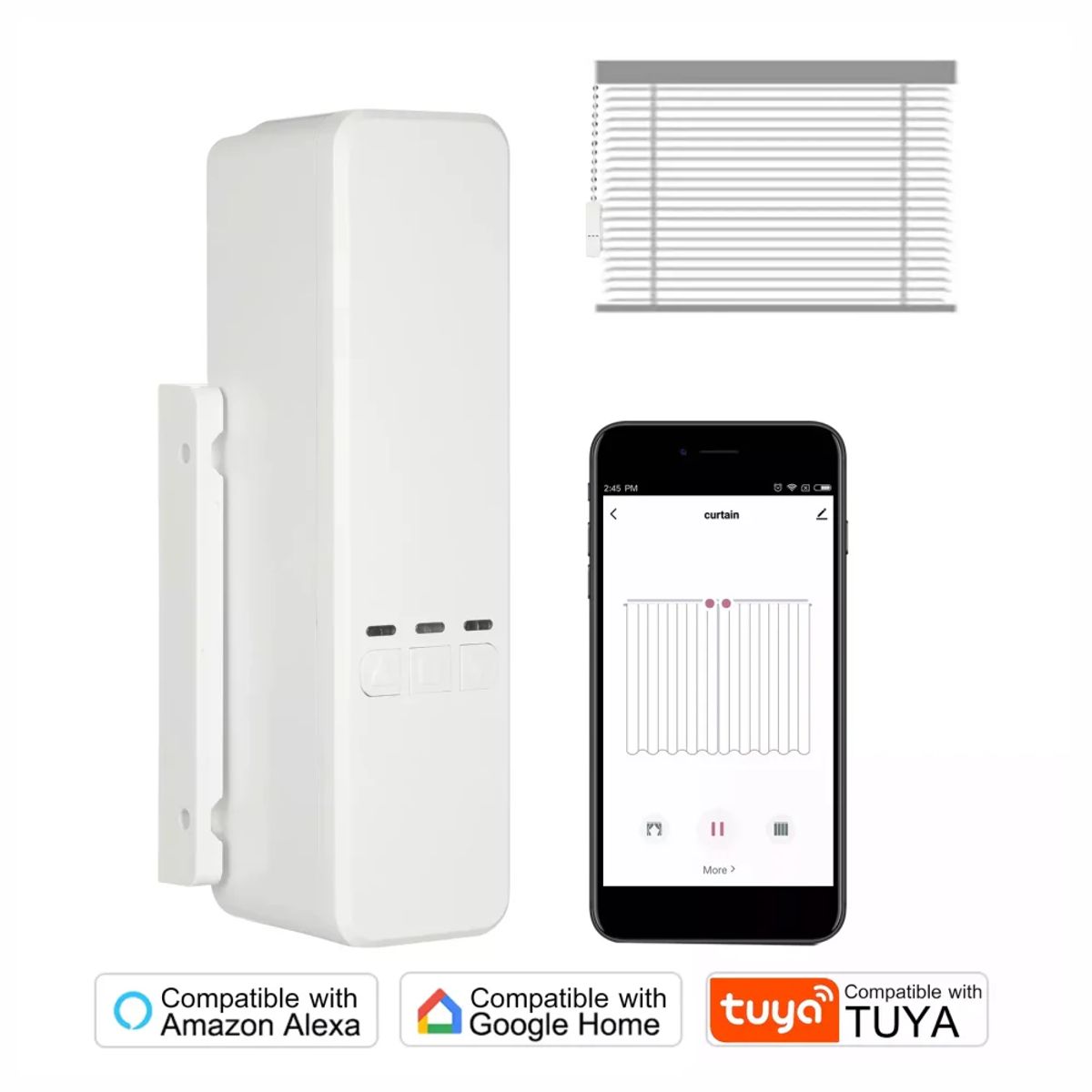 GENERICO - Motor Inteligente Wifi Persianas + Control Remoto