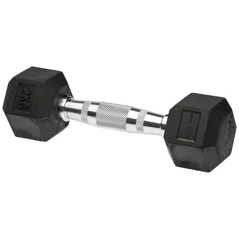 SPORTFITNESS - MANCUERNA ENCAUCHETADA 2KG HEXAGONAL